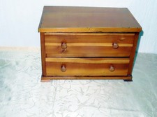 Miniature Commode Biedermeier En Cerisier ! Très Décoratif ! 2 Tiroirs