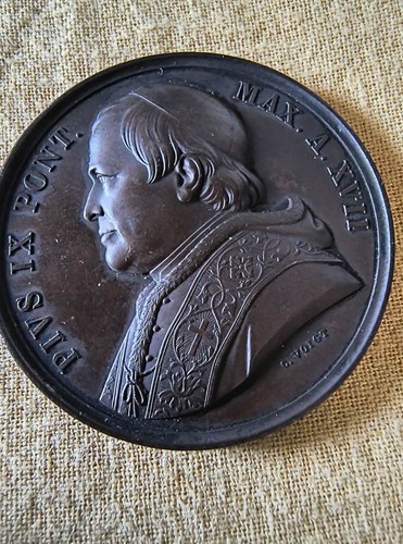 Médaille bronze vatican pape - médaille,