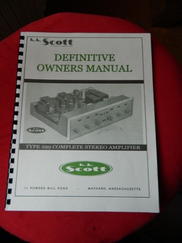 Manuel amplificateur scott - manuel,
