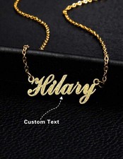 Collier Doré Or Acier Inoxydable Prénom Personnalisable Bijoux Femme Réglable