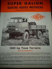 PUB ANCIENNE SIMPAR CAMION , TRACTEUR  SUPER GALION Brochure prospekt
