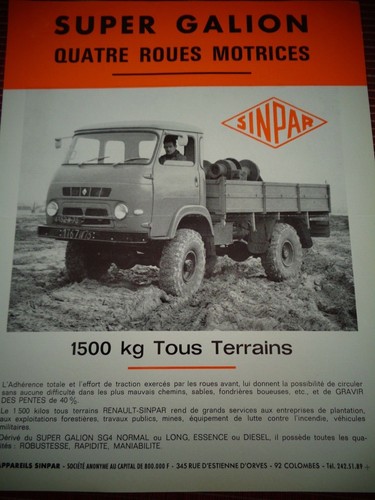Pub ancienne simpar camion - ancienne,