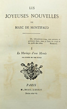 CURIOSA/LES JOYEUSES NOUVELLES/MARC DE MONTIFAUD/A PARIS/1882/TOME I/5 GRAVURES