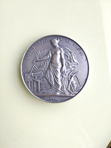 Ancienne médaille argentée - ancienne,