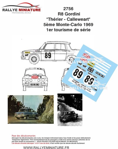Decals ref 2756 - 1/43, renault