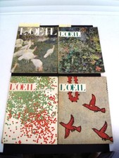 MOBILIER VINTAGE ANNÉES 1960 -4 MAGAZINES D'ART "L’ŒIL" ET DÉCO INTÉRIEURE -L17 