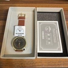Montre Seiko Metronome SMW001A cadran marron foncé boîtier en acier inoxydabl...
