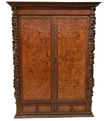Antique armoire carved - antique,