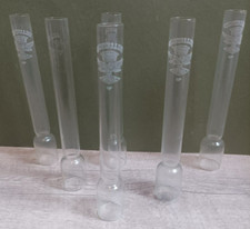 Ancien Verre tube Cristal Unis France 8' - Lampe à Pétrol feutrée essence pigeon