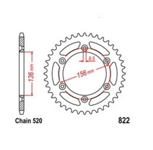 Roue chaîne dents - roue, a