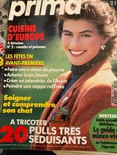 ANCIEN LIVRE REVUE MAGAZINE PRIMA MODE AVEC SUPER PATRON N° 110 11/91 TRICOT
