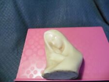 ANCIEN BUSTE "VIERGE A L ENFANT" EN CIRE 21cm"fente"