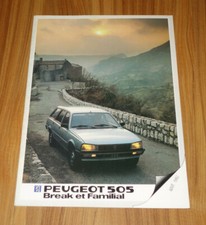 Catalogue Peugeot 505 Break de