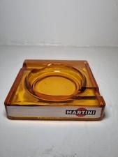 CENDRIER PUBLICITAIRE Martini 11x11x3cm En Verre