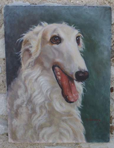 Ami fidele huile sur - un, toile