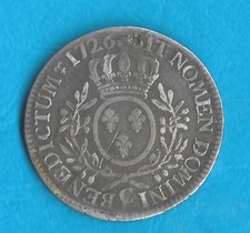 2/ Bel Ecu argent 1726 Louis XV atelier C