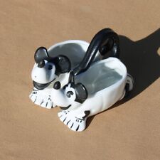 Saleron / duo sel poivre Mickey noir et blanc en faïence