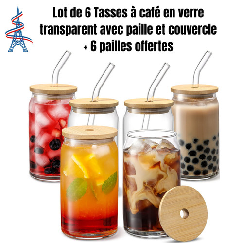 Tasse verre 500ml avec - verre,