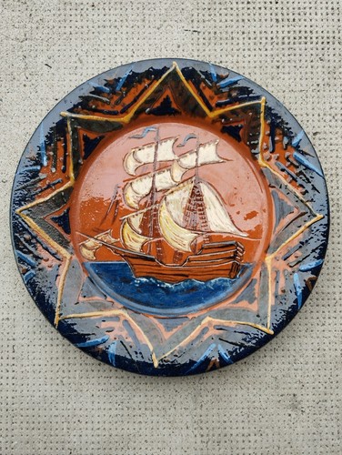Assiette terre cuite - terre, decor