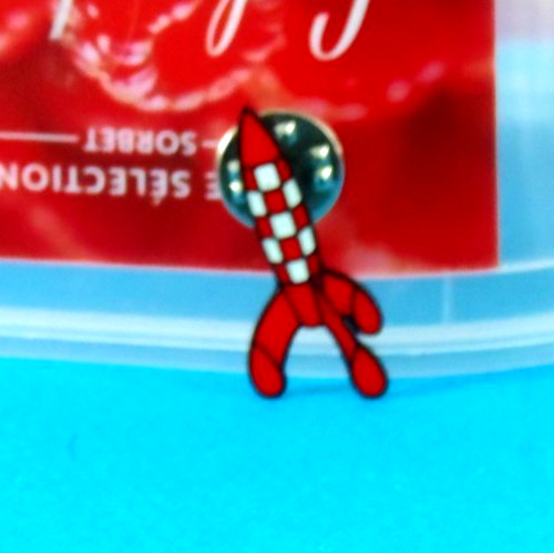 Pin fusee tintin - fusee,