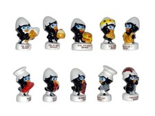 Série complète de 10 fèves