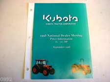 Kubota 1998 100 msrp and - 1998, 60-100