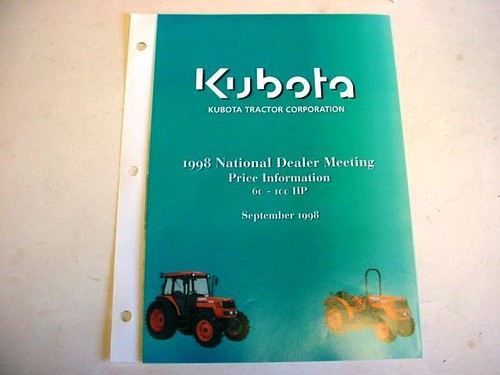 Kubota 1998 100 msrp - 60-100,