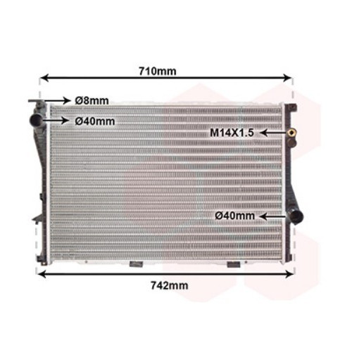 Hella 8mk376710 301 radiateur - hella,