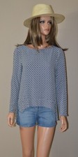 Tunique blouse noire & blanche ZARA T 38