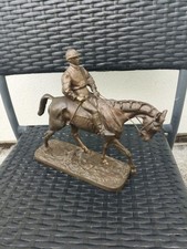 Sculpture Bronze Jockey À cheval Pierre Jules Mène 1810-1879
