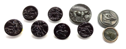 Anciens boutons chasse - anciens,