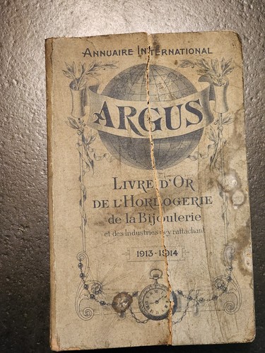 Argus 1913 livres de - d'or, l