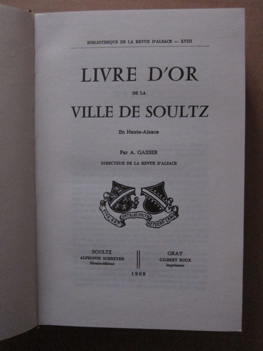 Gasser livre d or de - livre, la
