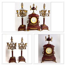 GARNITURE DE CHEMINÉE EN