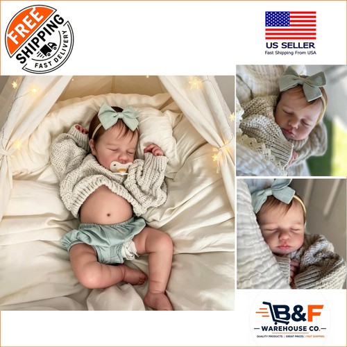 Reborn baby doll girl full - 20",