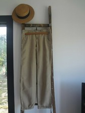 H&M 36 PANTALON POCHES BERMUDA BRETELLE SHORT BAS POCHES CARGO BAGGY ETE LEGER  