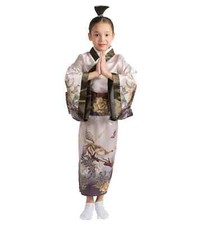 Robe De Costume Traditionnelle Japonaise Pour Filles - Ensemble De Kimono