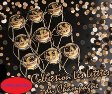 Série de 9 Capsules de Champagne GENERIQUE (Les Lettres du Champagne)
