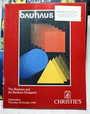 BAUHAUS/AND BAUHAUS DESIGNERS/CATALOGUE CHRISTIE'S/AMSTERDAM/1989