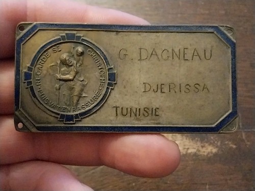 Plaque christophe pour - plaque, st