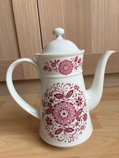 Cafetière vintage en porcelaine Seltmann Weiden Bavaria décor floral