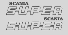 2x STICKERS SUPER SCANIA