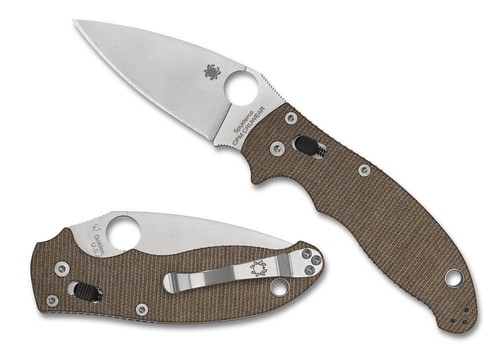 Spyderco manix brown canvas - spyderco,