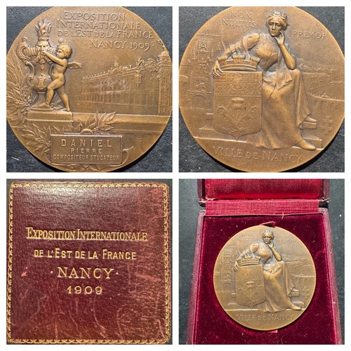 Médaille bronze avec boite - , "