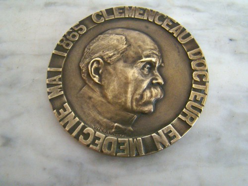 Médaille bronze clemenceau - bronze,