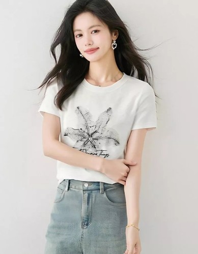 Shirt blanc coton encolure - blanc,