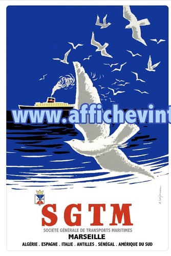 Affiche poster marseille sgtm - affiche,
