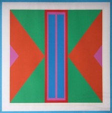 Willy MÜLLER BRITTNAU Rare Sérigraphie de 1964 Signé 70cm Op Art Vasarely Yvaral