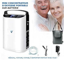 Mini concentrateur d’oxygène portable, réglable et fonctionne sur batterie