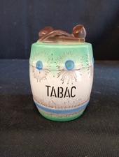 Pot À Tabac Ancien H 16cm Diam. 12cm